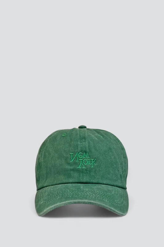 Luxury Hat-New York V2 Embroidered Hat - Washed Green