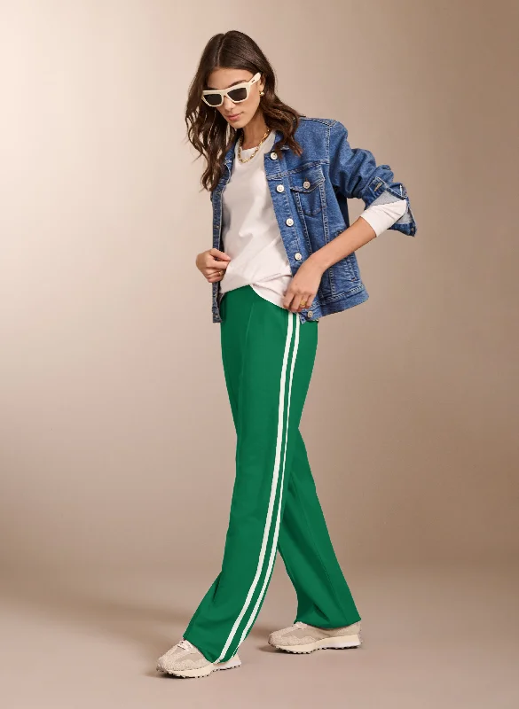 High-Waisted Joggers-Tippi Side Stripe Trousers