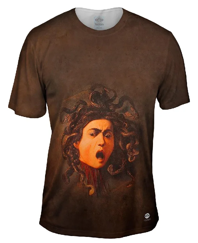 Casual Crew T-Shirt-Caravaggio - "Medusa" (1597)