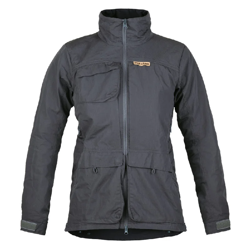 Double-Breasted Jacket-Paramo Womens Alonra Traveller Jacket Dark Grey