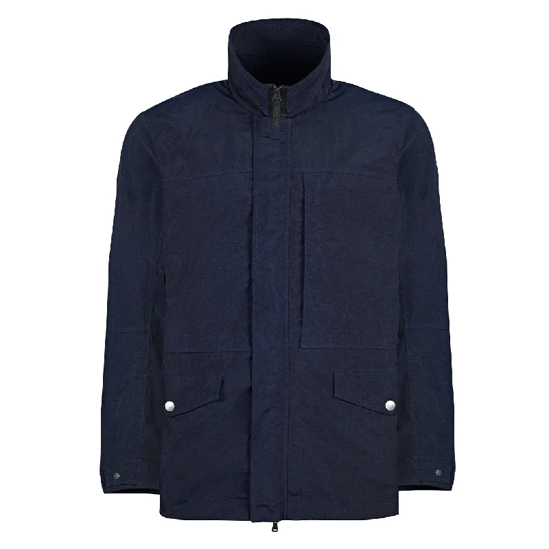 Trench Coat Jacket-Left Hand Ticino Field Jacket Navy