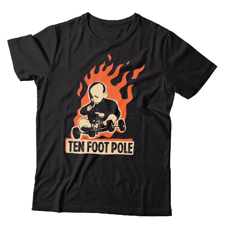 Soft Stretch T-Shirt-TEN FOOT POLE - "Rev / Fire" (Black) (T-Shirt)