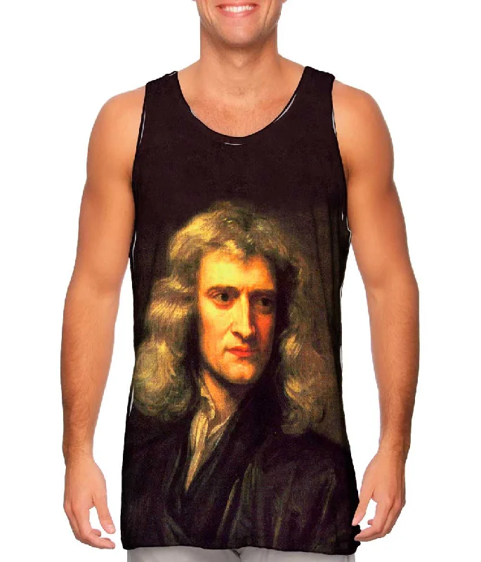 Printed Tank Top-Godfrey Kneller - "Sir Isaac Newton" (1689)