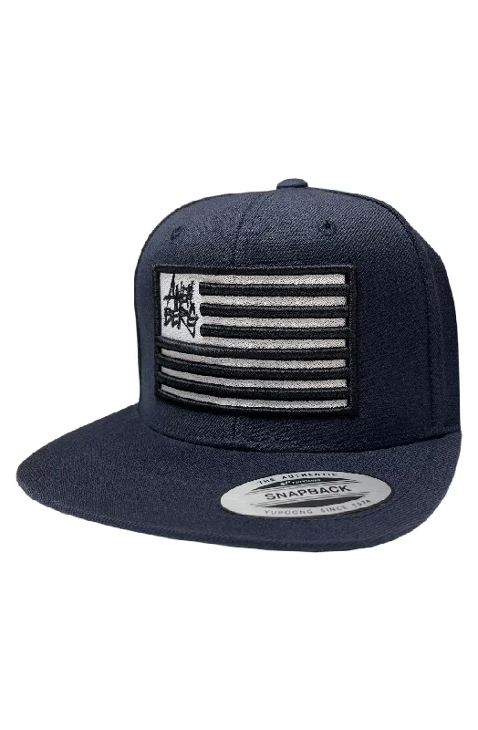 Snapback Hat-Anenberg, Old Glory Classic Navy Snap Back