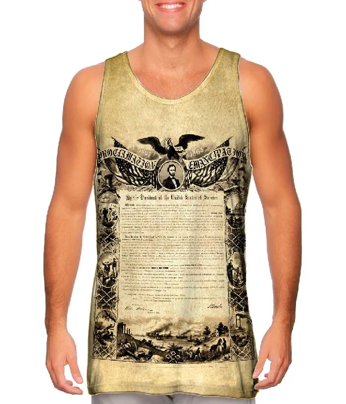 Graphic Tank Top-Emancipation Proclamation