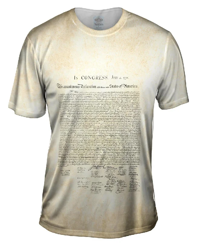 Soft T-Shirt-Us Declaration Of Independence