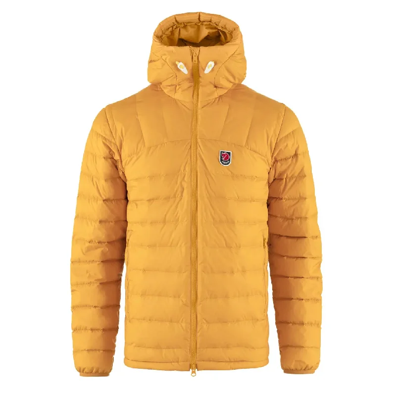 Padded Jacket-Fjallraven Expedition Pack Down Hoodie Mustard Yellow