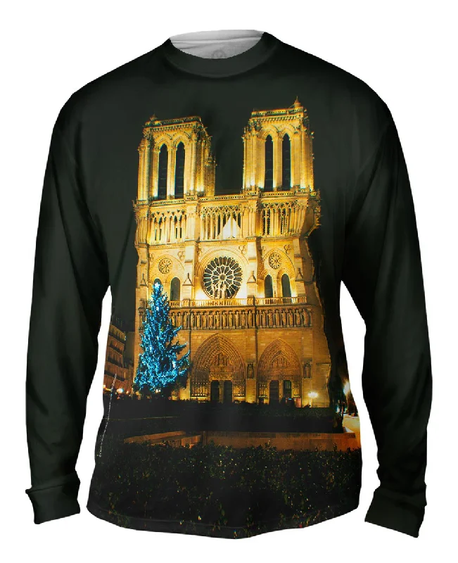 Trendy Long Sleeve-Notre Dame Blue Tree