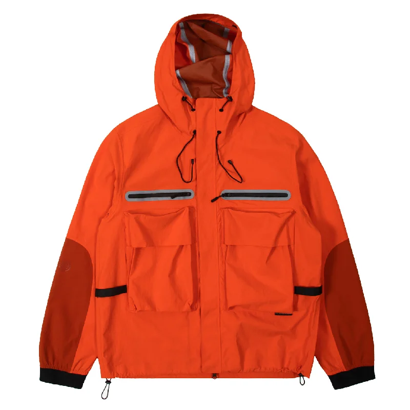 Padded Jacket-Purple Mountain Observatory Climate Hooded Jacket Orange