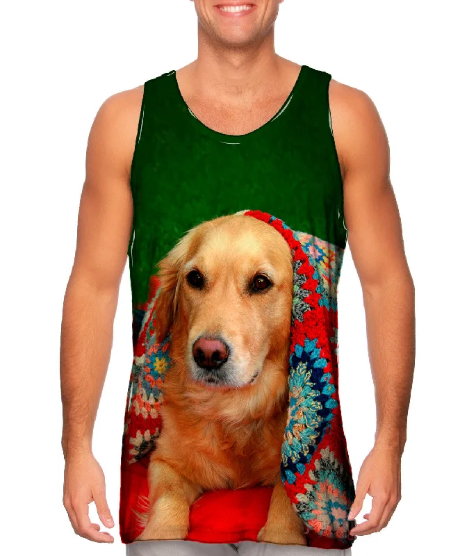 Cozy Tank Top-Golden Retriever Blanket