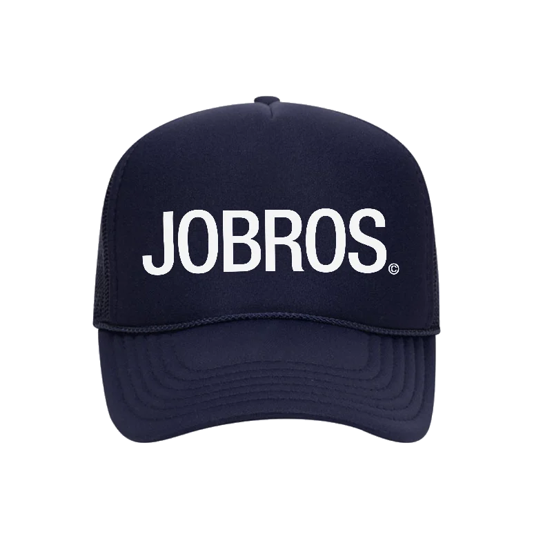 Fashion Fedora Hat-JB Trucker - Navy