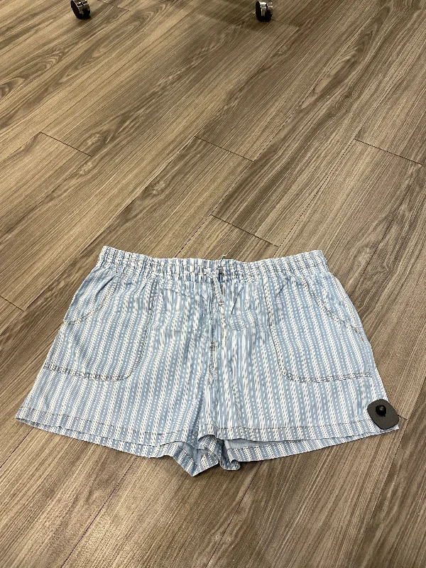 Zip-Up Shorts-Shorts By Maurices In Blue, Size: Xl