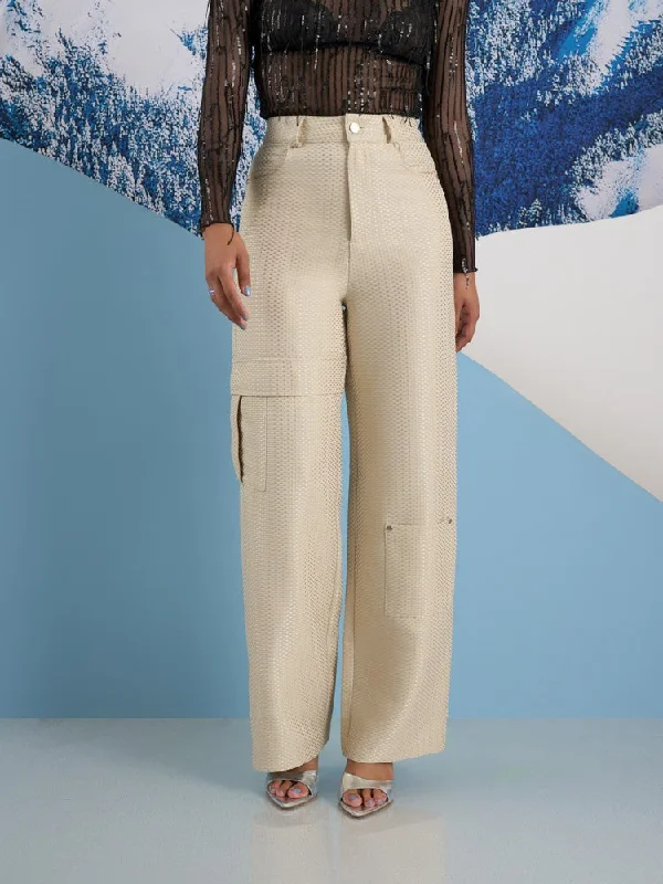 Jogger Sweatpants-Suki Weave Cargo Trousers