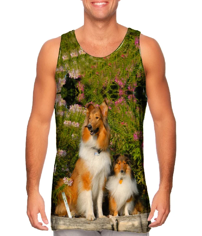 Classic Cotton Tank-Flowerbeds Collies