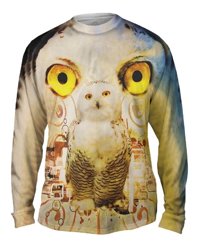 Long Sleeve Shirt-Snow Nebula Owl