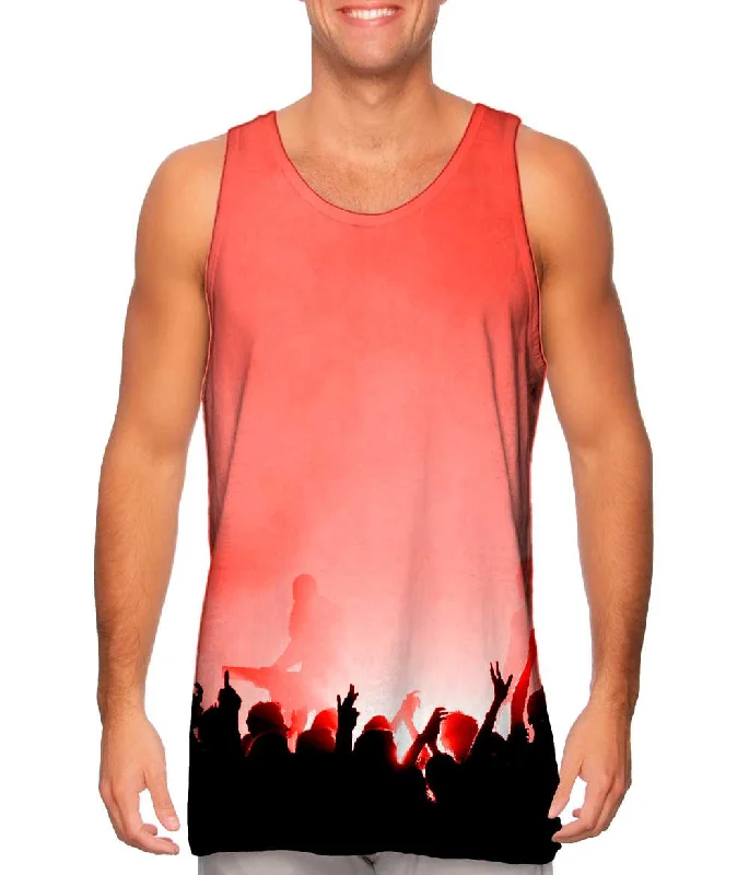 Quick-Dry Tank Top-Edm Music Makes The Crowd Red