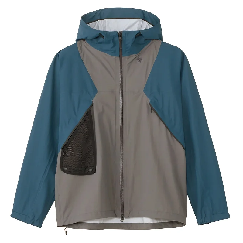 Reversible Jacket-Goldwin Pertex Shieldair Mountaineering Jacket Focus Gray / Navy Blue