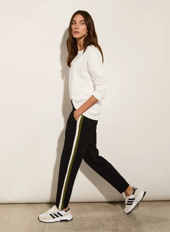 Fashion Joggers-Jay Side Stripe Tapered Trousers