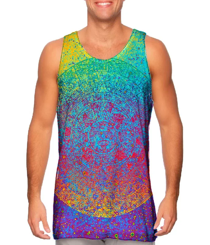 Sleeveless Shirt-Galaxy Aztec