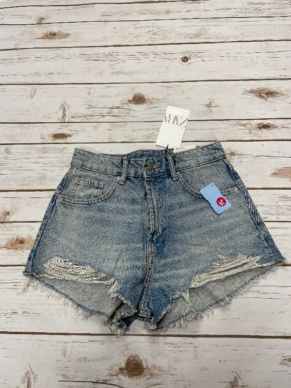 Summer Shorts-Shorts By Zara In Blue Denim, Size: 4