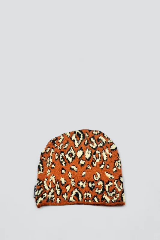 Fleece Hat-Leopard Print Beanie