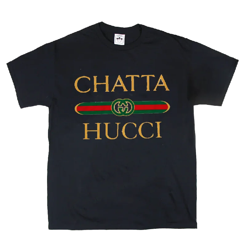 Lightweight Cotton T-Shirt-Chattahucci OG Black Unisex Tee