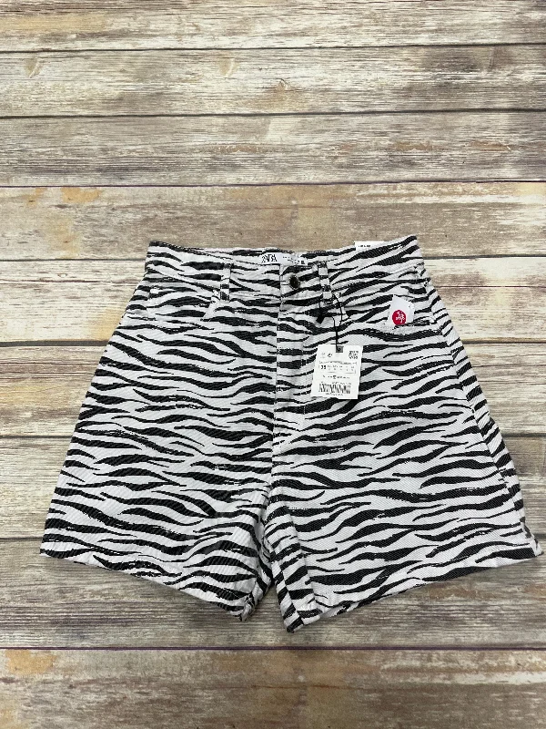 Beachwear Shorts-Shorts By Zara In Zebra Print, Size: 6