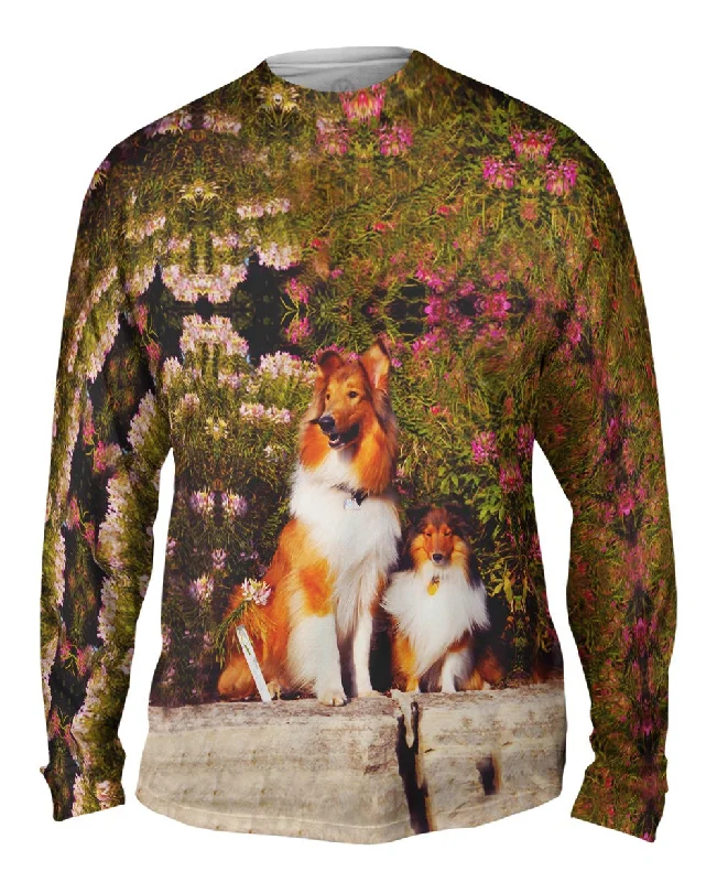 Slim Fit Button-Up Long Sleeve-Sheltie Wall Flower