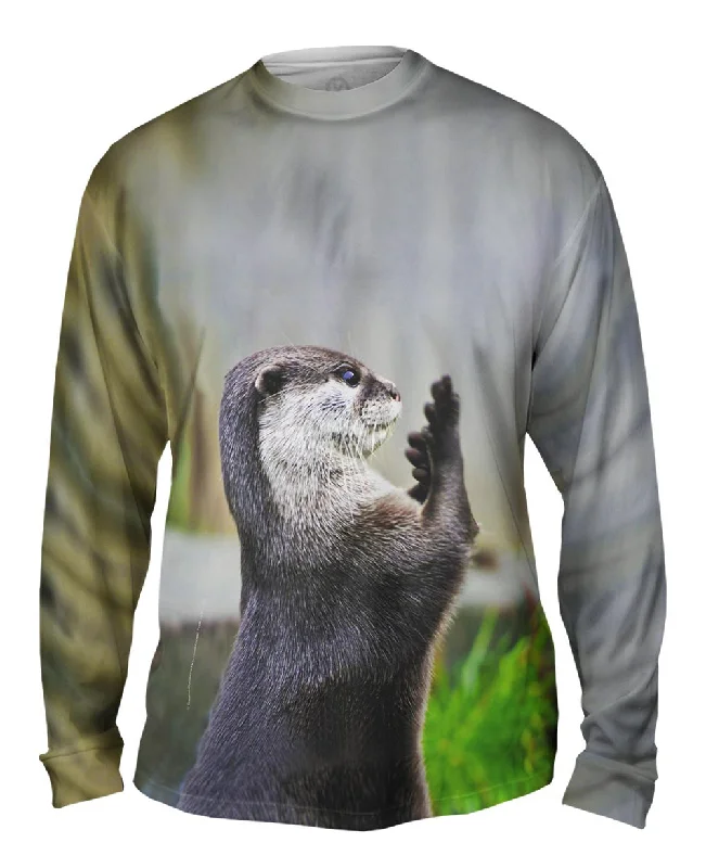 Long Sleeve with Print-Prune Fingers Gray Muskrat