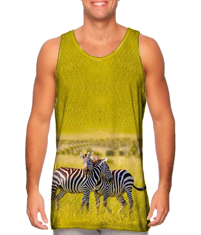 Active Tank Top-Friendly Zebras