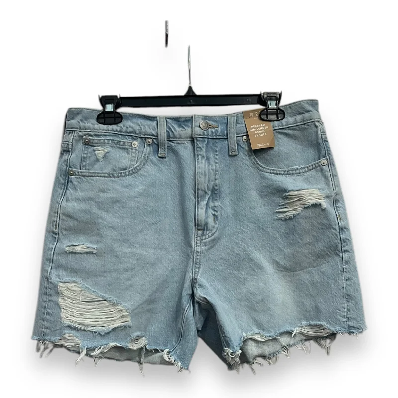 Relaxed Fit Bermuda Shorts-Shorts By Madewell In Blue Denim, Size: 6