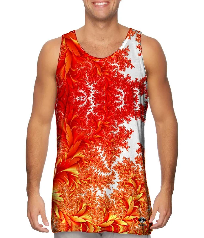 Comfortable Tank Top-Flora Flowers Fractal