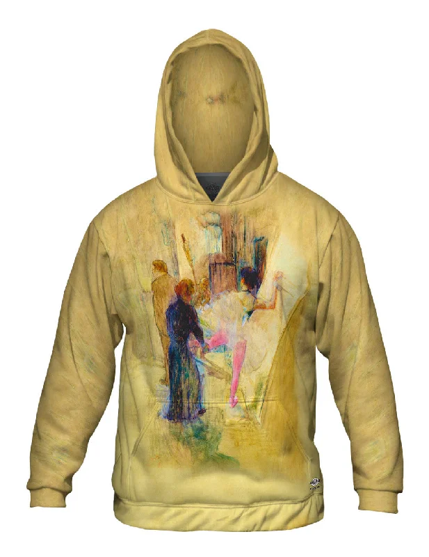 Minimalist Hoodie-Henri de Toulouse-Lautrec - "Behind The Scene" (1898)