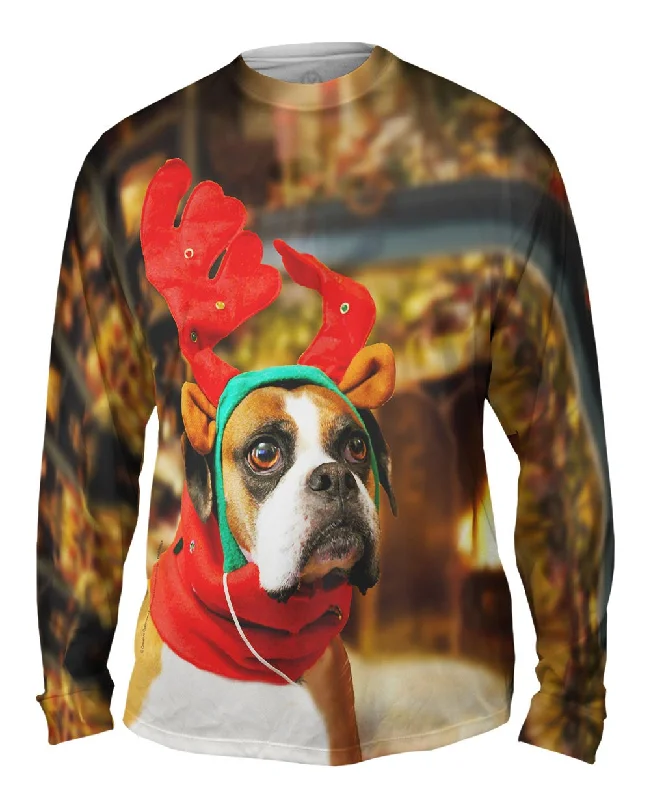 Crew Neck Long Sleeve Shirt-Santas Little Boxer