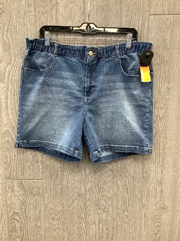 Colorful Shorts-Shorts By D Jeans In Blue Denim, Size: 14