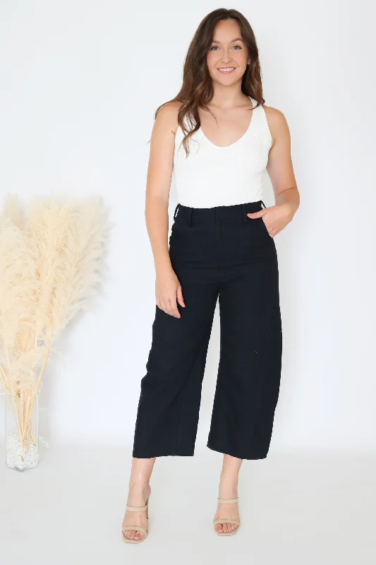 Travel Pants-Leelah Pant - Black- Final Sale