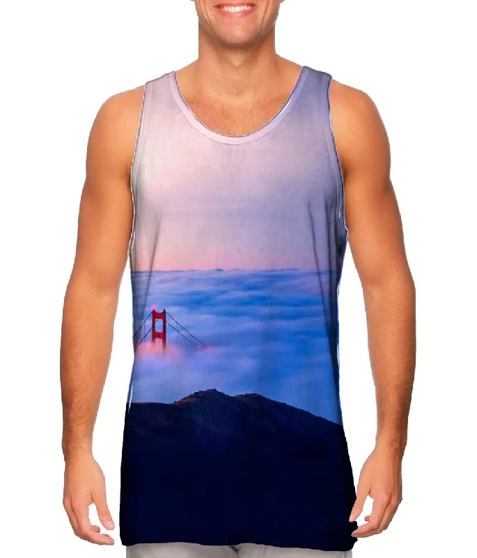 Colorful Tank Top-Golden Gate Bridge From Marin Headlands At Sunrise