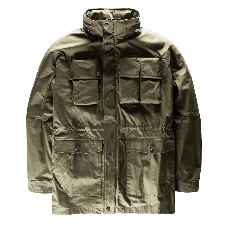 Waterproof Windbreaker Jacket-Left Hand Figna Field Jacket Olive