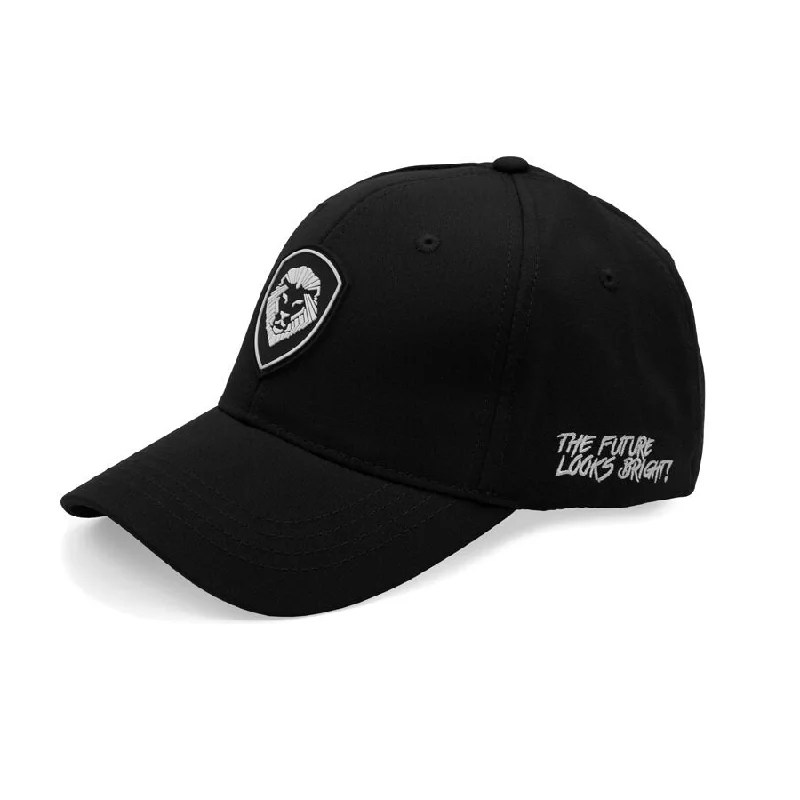 Graphic Hat-VT Shield Logo Future Looks Bright  Black & White Flex Fit Hat