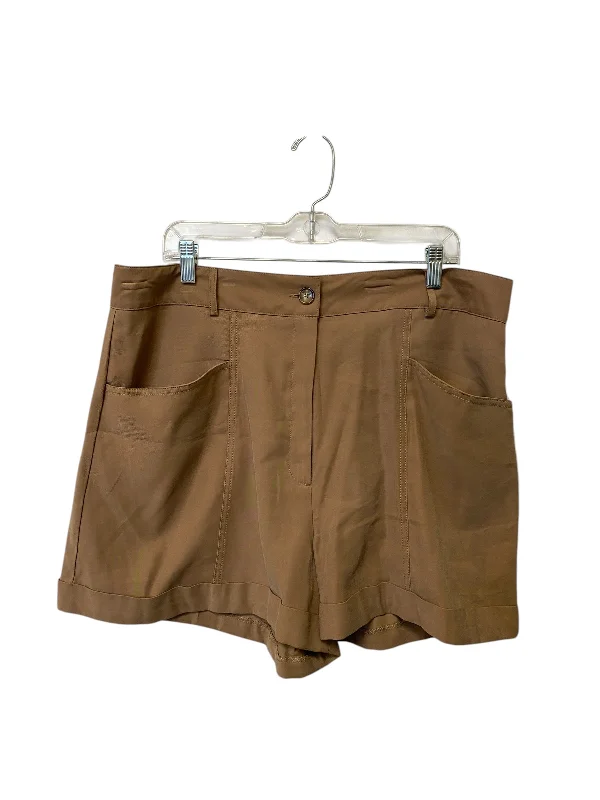 Soft Cotton Shorts-Shorts By Worthington In Brown, Size: 18