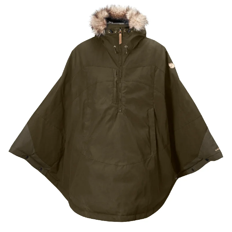 Classic Jacket-Fjallraven Luhkka Cape Dark Olive