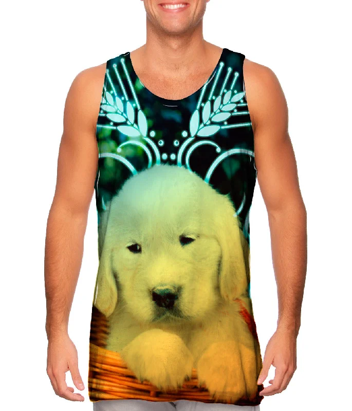 Casual Sleeveless Top-Glow Basket Puppy