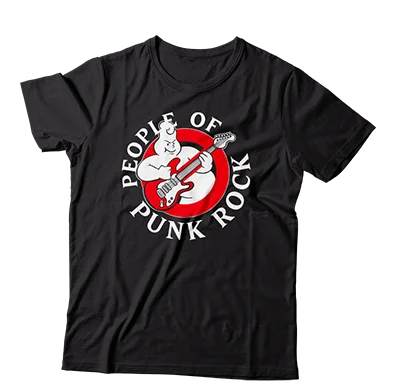 Premium Cotton T-Shirt-POPR Records - "Punkbusters" (Black) (T-Shirt)