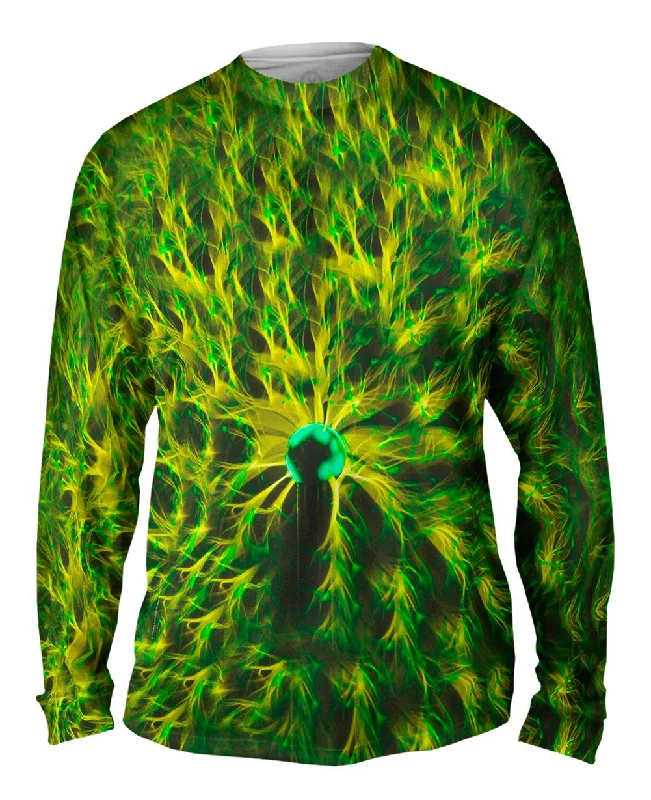 Full Sleeve Shirt with Pockets-Plasma Lamp Green Allover