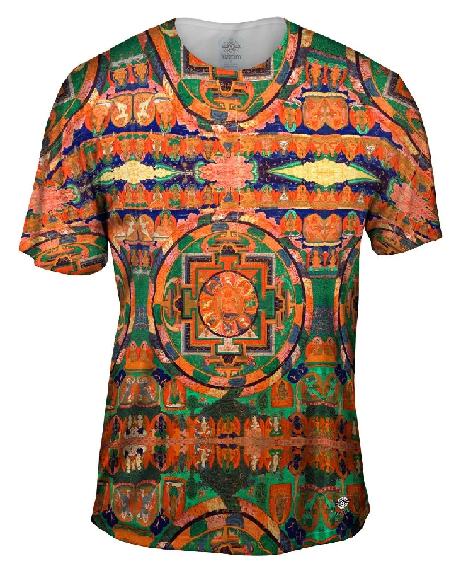 Colorful T-Shirt-Anonymous - "Tibetan Five Deity Mandala" (1700)