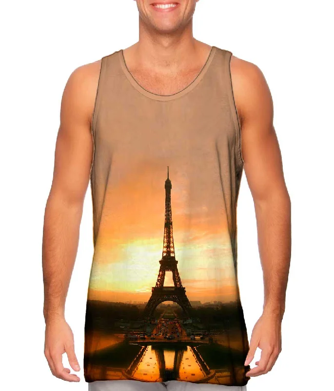 Casual Summer Vest-Eiffel Tower At Sunrise