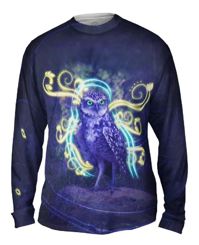 Casual Long Sleeve-Swirl Owl