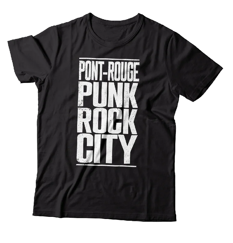 Printed T-Shirt-RED BRIDGE FEST - "Pont-Rouge Punk Rock City" (Black) (T-Shirt)