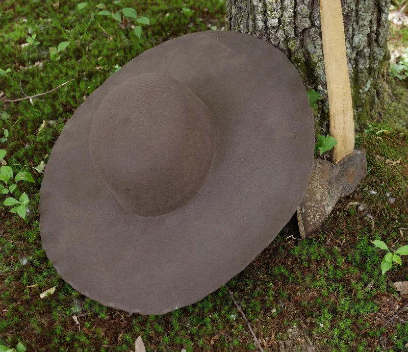 Outdoor Hat-Brown Standard Wool Felt Hat Blank (Unlined)