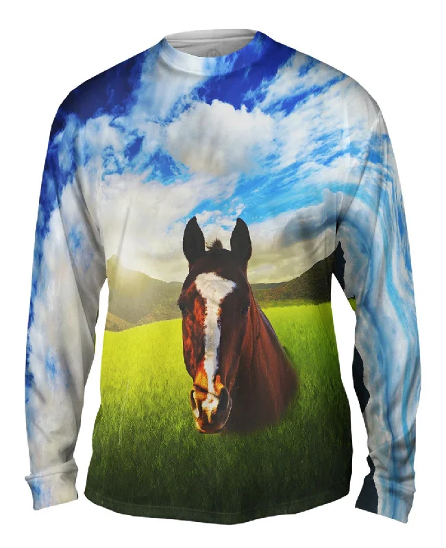 Graphic Long Sleeve-Portrait Horse